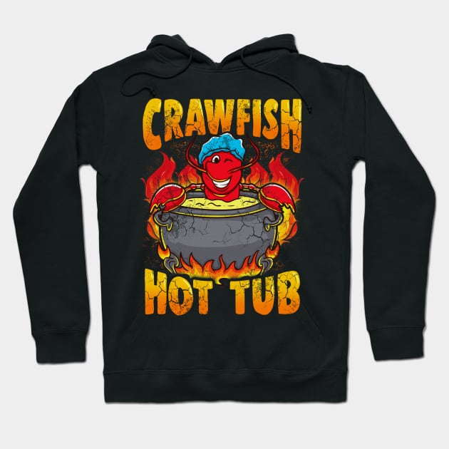 Crawfish Hot Tub Hoodie by E